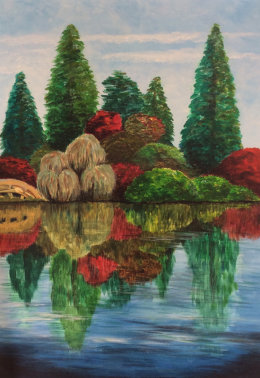 Student landscape work.