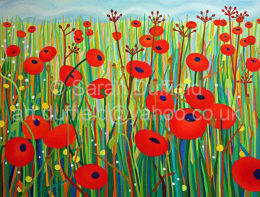 "Simply Poppies" Greeting Card or Mini Print