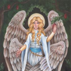 Cherub in the Garden of Eden