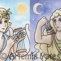 Apollo and Artemis ACEOs