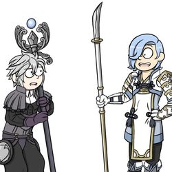 Fire Emblem Dwyer and Shigure
