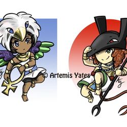 Horus and Set Chibis