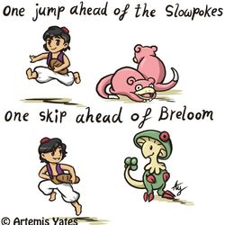 Disney Aladdin and Pokemon One Jump Ahead