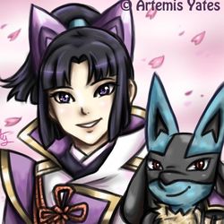 Pokemon Conquest Ranmaru and Lucario