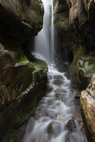 Waterfall, Singing Sand, Isle of Eigg.