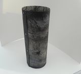 From the Outside-Inside series. Two-sided etching, monoprint paper cylinder, with magnets