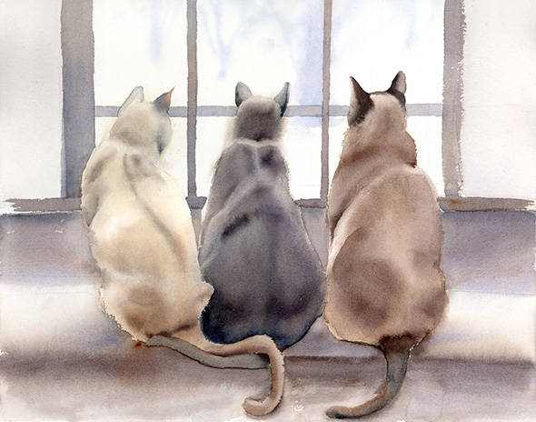 Cats-watercolor-print-by-PaintisPassion