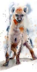 Hyena-painting-watercolor-wall-art-decor-by-PaintisPassion