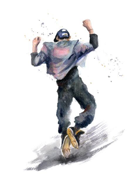 Dance - Original Watercolor Painting. SOLD