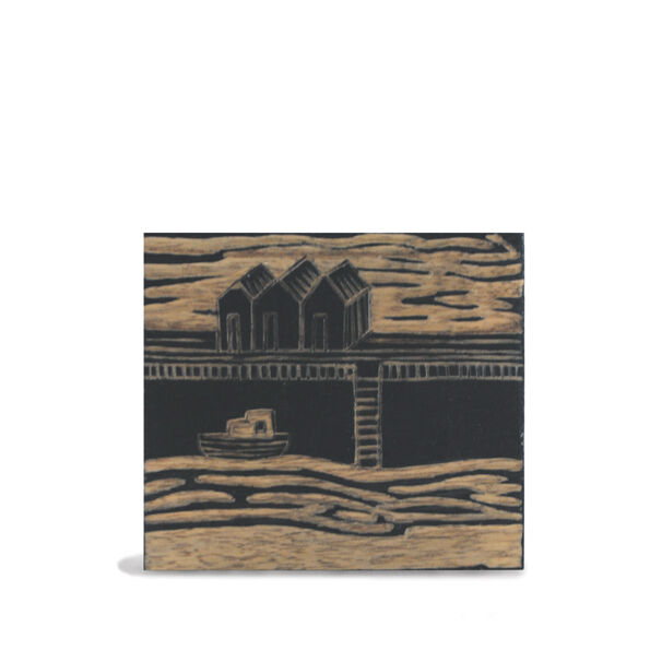 Harbour Houses - wood block