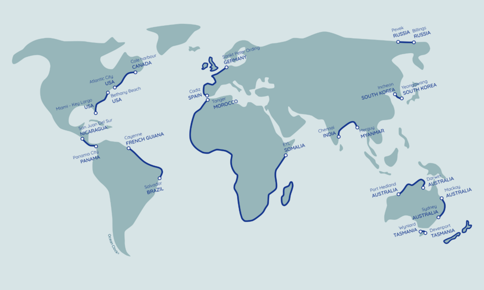 Carte noms fonctionnement maree