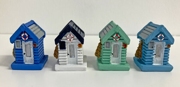 Mini resin Beach Huts