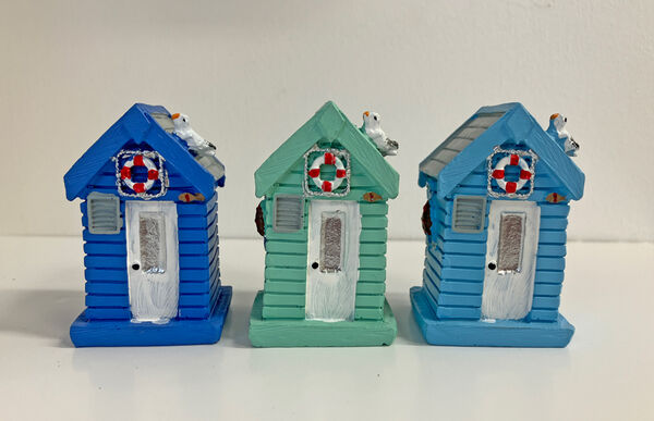 Small resin Beach Huts