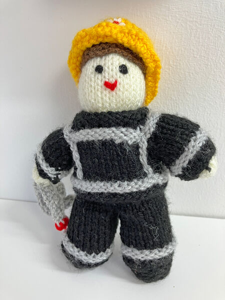 Knitted Fireman