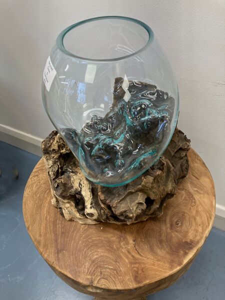 Recycled Glass & Root Bowl