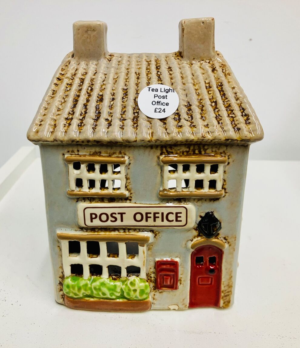 Ceramic Post Office tea light.