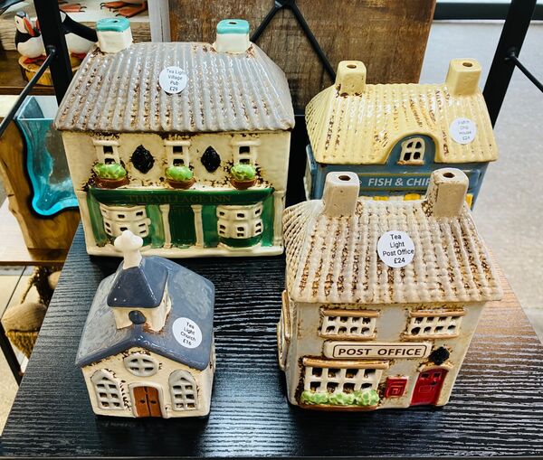 Ceramic Tea light Buildings
