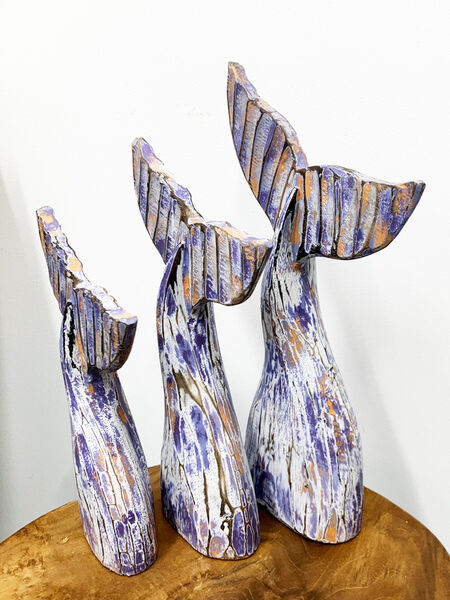 Whale Tails - a set of three.
