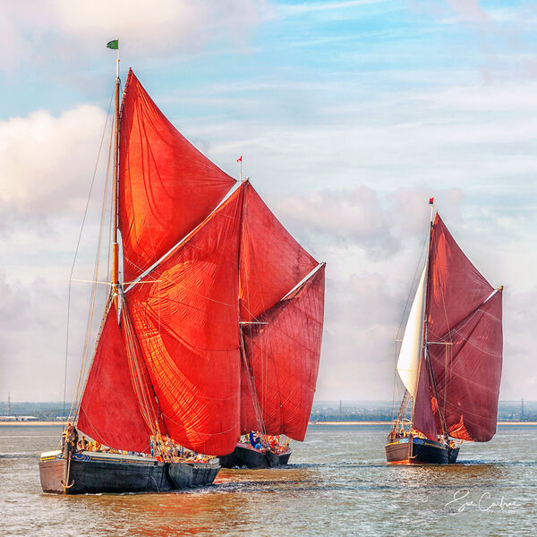 The Swale Match - Barge race [detail]
