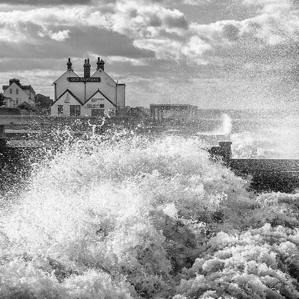 The Old Neptune and stormy seas.