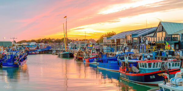 Windy Sunrise Whitstable Harbour