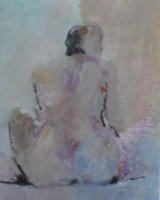 Figure III - Framed 27xc 22cm Mixed media