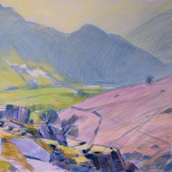 Last Snow Langdale Valley