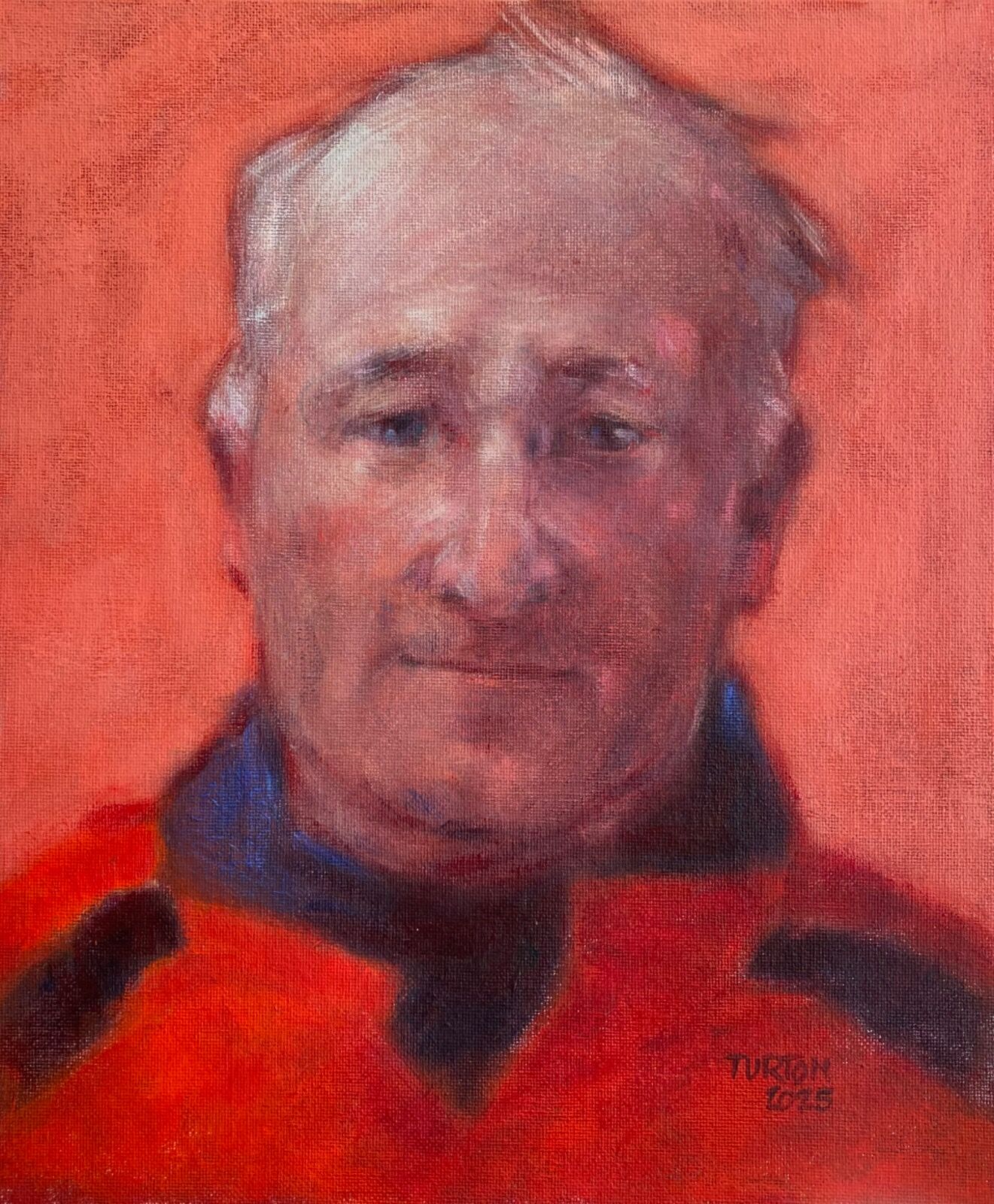 Self portrait in red.2025