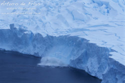 Glacier Calving an Iceberg