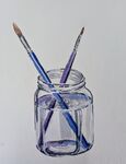 Watercolour Jar with Water
