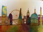 London Skyline in Watercolour