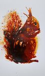 Squirrel in Acrylic Inks