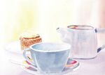 Cup of Tea in Watercolour Watercolour
