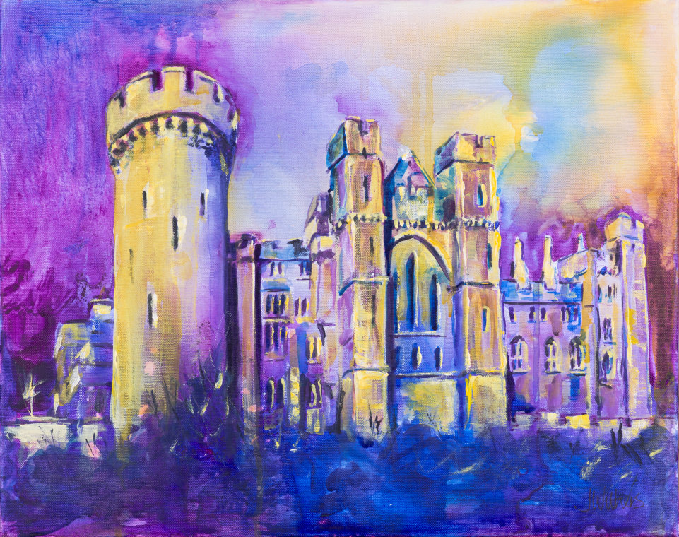 Looking up at Arundel Castle by Joy Withers