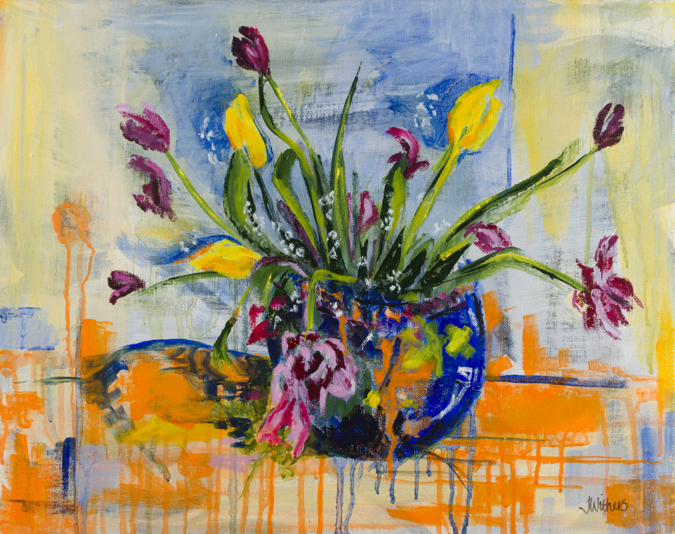 Fading flowers by Joy Withers