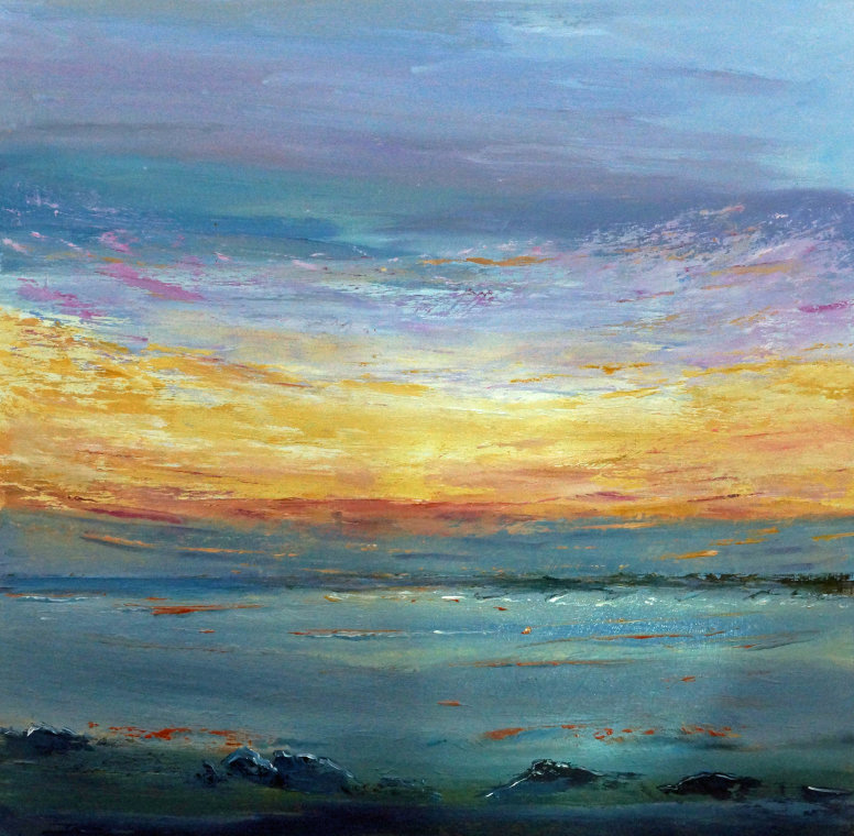 Sunset breakwater by Susie Olford
