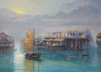 Downtown Hong Kong by Ted Poole