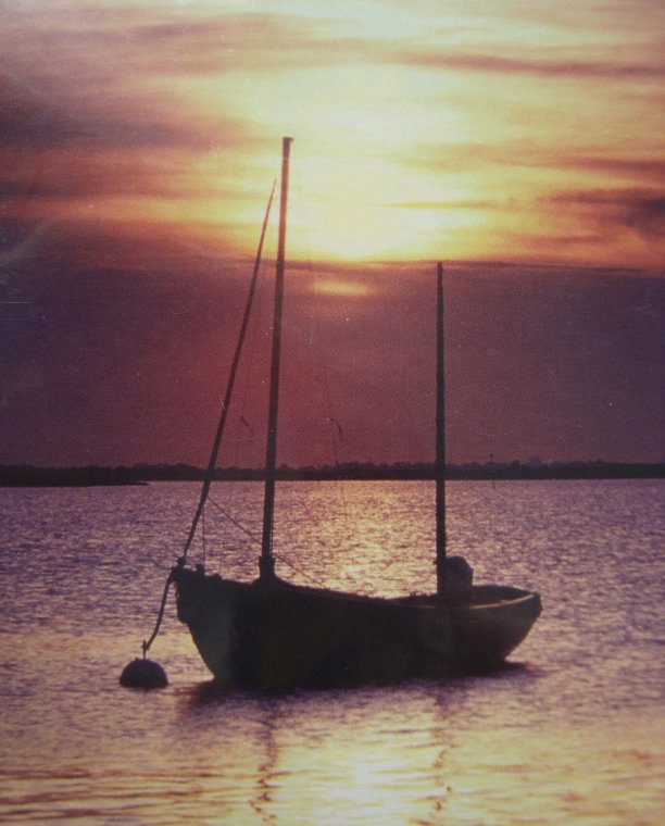 "Moored in the sunset" by Vic Davis