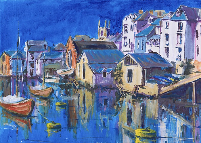 Fowey, Cornwall by Joy Withers