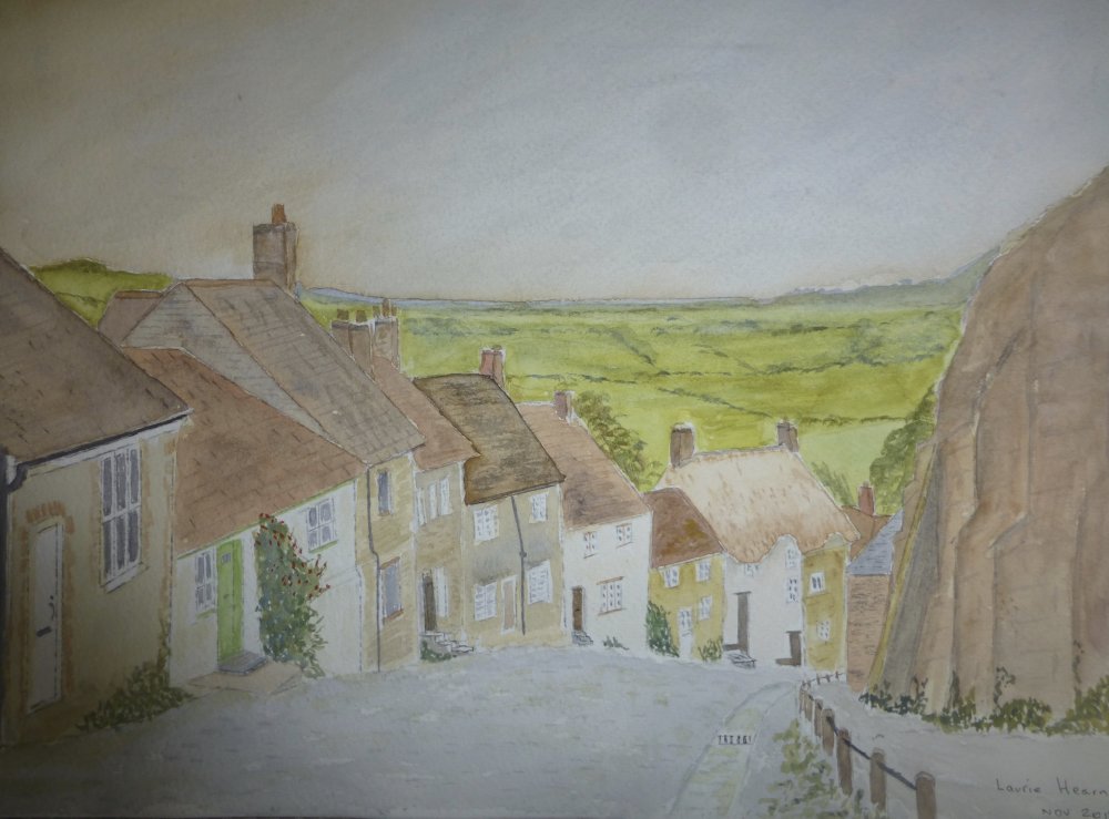 Gold Hill, Shaftesbury by Laurie Hearn