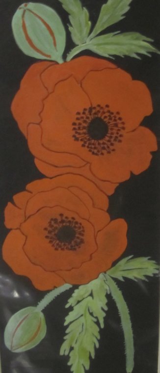 Red poppies by Jo Faggetter
