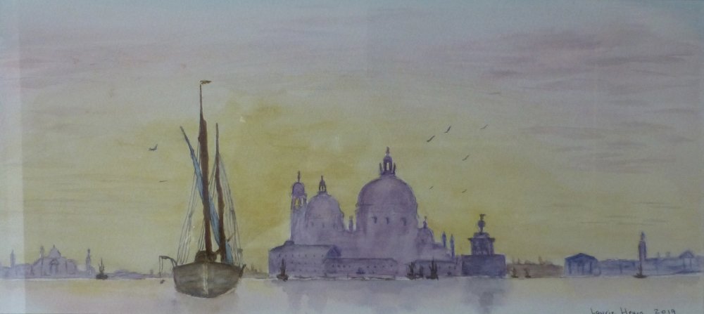 Venice at twilight by Laurie Hearn