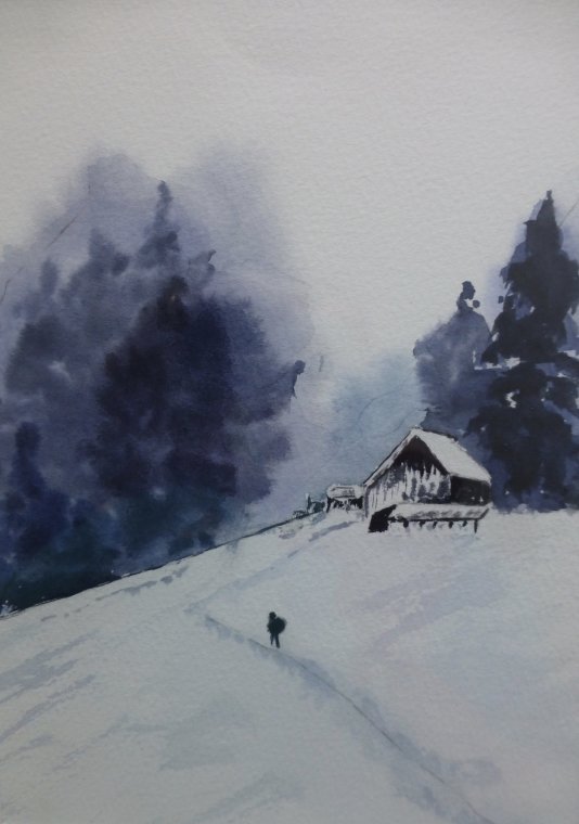 Seeking winter refuge by Laurie Hearn