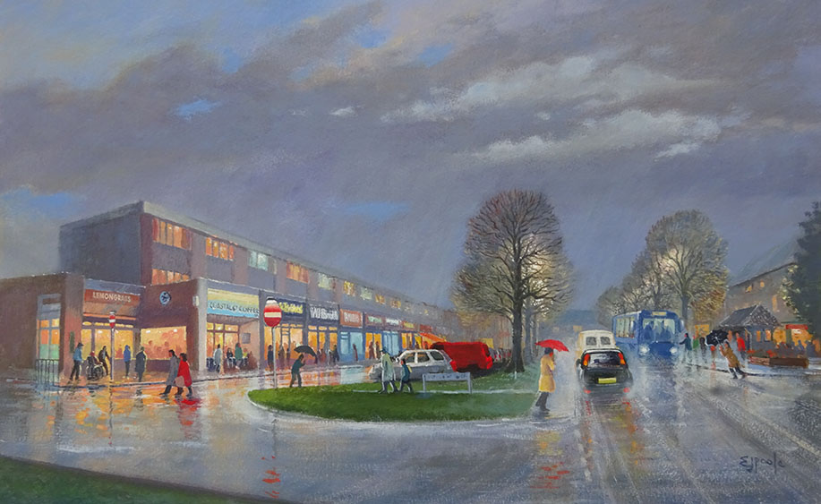 Rustington - the Street by Ted Poole