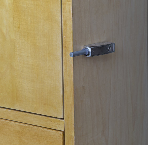 Wardrobe Detail, Closing Plunger extended, Door