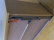 Wardrobe Detail, Drawer Runner Mechanism