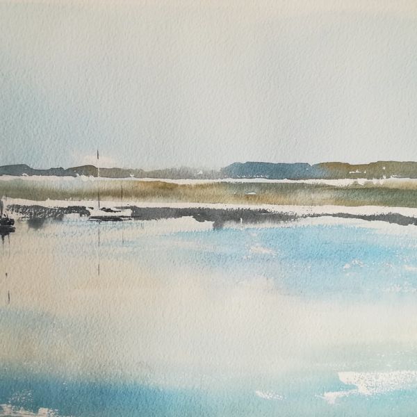 SOLD By the Quay, Topsham Estuary, Devon (En Plein Air)