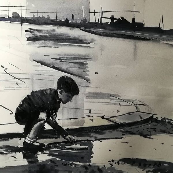 SOLD Puddle Boat