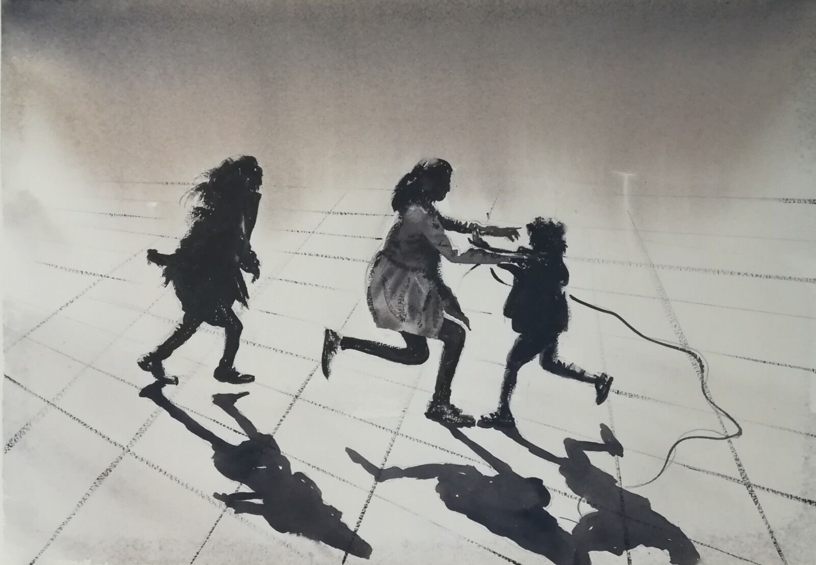 Three go Skipping