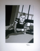 Alex in greys   -construction paper